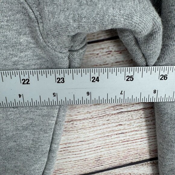 Good American Pisces Fish Logo Crewneck Sweatshirt Women's Size 4 Gray - Picture 8 of 9